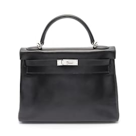 Hermès-Sac à main Hermes Kelly 32-Noir