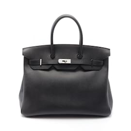 Hermès-Hermes Birkin 35 Handbag in Black Epsom Leather-Black