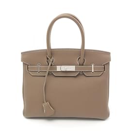 Hermès-Hermes Birkin 30 Handbag-Brown,Taupe