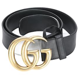 Gucci-Cinto de couro Gucci GG Marmont-Preto