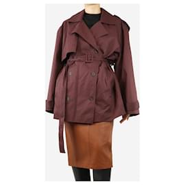 Autre Marque-Maroon Gaia trench coat - size One Size-Other