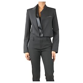 Autre Marque-Black cropped blazer - size XS-Black