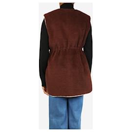 Autre Marque-Brown sherpa gilet - size XS-Brown
