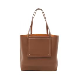 Hermès-Hermes Cabas Serie 31 Tote Bag-Brown,Golden