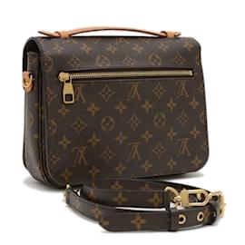 Louis Vuitton-Louis Vuitton Monogram Pochette Metis MM Shoulder Bag-Brown,Monogram