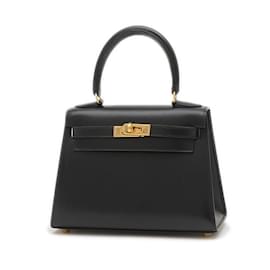 Hermès-Sac à main Hermes Kelly 20-Noir