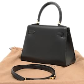 Hermès-Hermes Kelly 20 Handbag-Black
