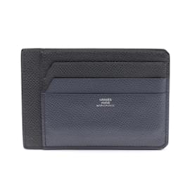 Hermès-Hermes City 8CC Business Card Holder-Black,Navy blue