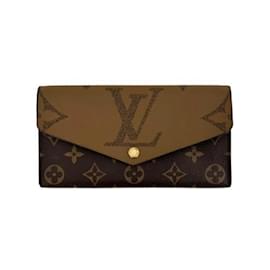Louis Vuitton-Louis Vuitton Monogram Giant Reverse Portefeuille Sarah Long Wallet-Monogram