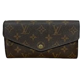 Louis Vuitton-Louis Vuitton M60531 Monogram Portefeuille Sarah Long Wallet-Brown