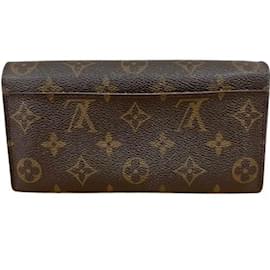 Louis Vuitton-Louis Vuitton M60531 Monogram Portefeuille Sarah Long Wallet-Brown
