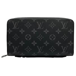 Louis Vuitton-Louis Vuitton Monogram Eclipse Zippy XL Wallet-Black