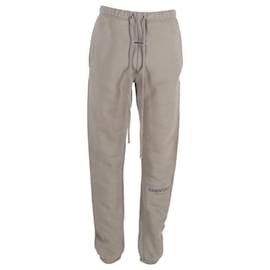 Fear of God-Fear of God Essentials Logo Patch Sweatpants in Beige Cotton-Beige