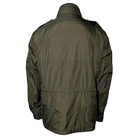 Moncler-Moncler Jonathan Field Cargo Jacket in Green Nylon-Green,Olive green