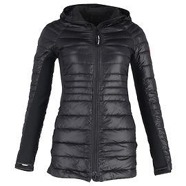 Canada Goose Hybridge Lite Hooded Down Jacket in Black Polyamide  Black