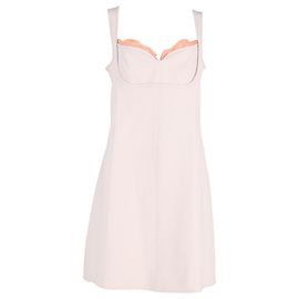 Stella Mc Cartney Mini-Kleid aus rosa Viskose mit Spitze von Stella McCartney Pink