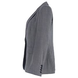 Stella Mc Cartney Blazer de un solo botón en lana gris Stella McCartney Gris