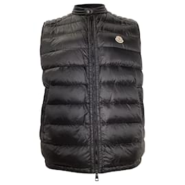 Moncler-Moncler Arves Down Gilet in Black Nylon-Black