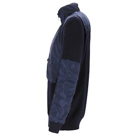 Prada Windbreaker aus marineblauer Wolle und Nylon Blau Marineblau