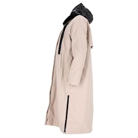 Herno- Herno Fur Lining Midi Parka Coat in Beige Polyester-Beige