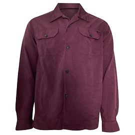 Camicia a maniche lunghe con bottoni Acne Studios in nylon bordeaux Rosso Bordò