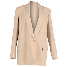 Stella Mc Cartney Einreiher aus nude Wolle von Stella McCartney Braun Fleisch