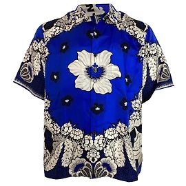 Chemise à manches courtes imprimée Valentino Garavani en soie multicolore Multicolore