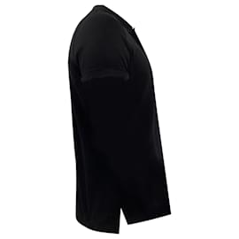 Tom Ford-Tom Ford Short Sleeve Polo Shirt in Black Cotton-Black