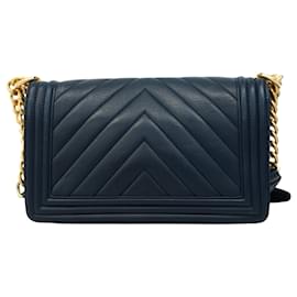 Chanel-Chanel Boy-Navy blue