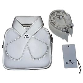 Sac Courreges Loop en cuir blanc Blanc