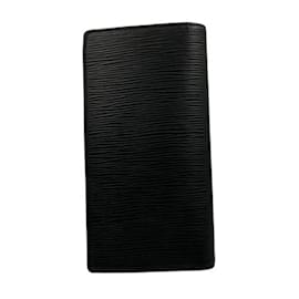 Louis Vuitton-Louis Vuitton Epi Portefeuille Brazza M60622-Black