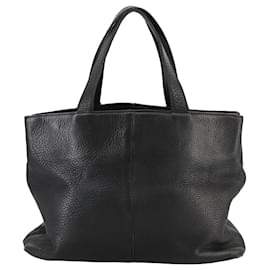 Autre Marque-Burberrys Hand Bag Leather Black Gold Auth bs20817-Black,Golden