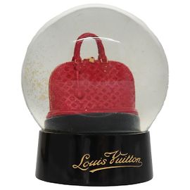 LOUIS VUITTON Snow Globe Alma VIP Limited Clear Red LV Auth 107310 Red Other