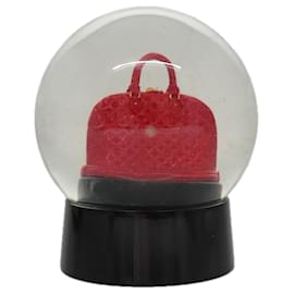 Louis Vuitton-LOUIS VUITTON Snow Globe Alma VIP Limited Clear Red LV Auth 107310-Red,Other
