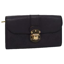 Louis Vuitton-LOUIS VUITTON Monogram Mahina Portefeuille Amelia Purple M58092 LV Auth bs21019-Purple