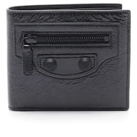Balenciaga-Balenciaga Le Cag Bi-fold Wallet-Black