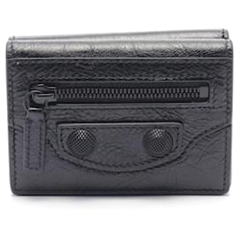 Balenciaga-Balenciaga Cag Mini Wallet-Black