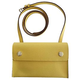 Hermès Sac HERMESNAP Laqué Jaune