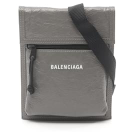 Balenciaga-Balenciaga Explorer Small Pouch Shoulder Bag-Brown