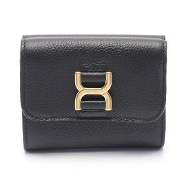 Chloé MARCIE Small Trifold Wallet Black