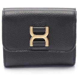 Chloé MARCIE Small Trifold Wallet Black