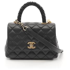 Chanel-Chanel Coco Handle XXS Matelasse Handbag-Black