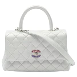 Chanel-Chanel Coco Handle Flap Matelasse Handbag-Blue