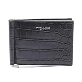 Saint Laurent-Saint Laurent Classic Bill Clip Wallet-Black