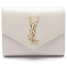Saint Laurent Cassandra Multi-Fold Geldbörse Roh