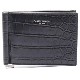Saint Laurent Classic Bill Clip Wallet Black