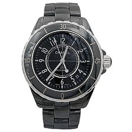 Chanel watch, 'J12', black ceramic, steel. Other