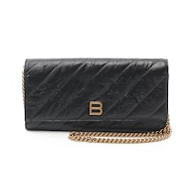 Balenciaga-Balenciaga Crush Shoulder Bag-Black