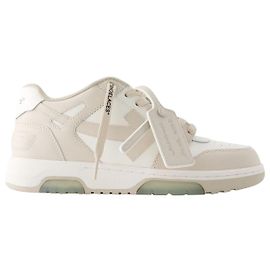 Off White Baskets Out Of Office - Blanc Cassé - Cuir - Blanc/Beige Marron Beige