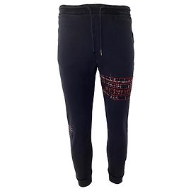 Calças de moletom em algodão azul marinho com costura de reparo em loop leve da Thom Browne Azul Azul marinho